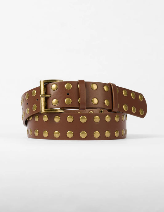 Studded Belt - Brown
