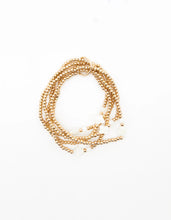 Load image into Gallery viewer, Gold Bead &amp; Pearl Bracelet