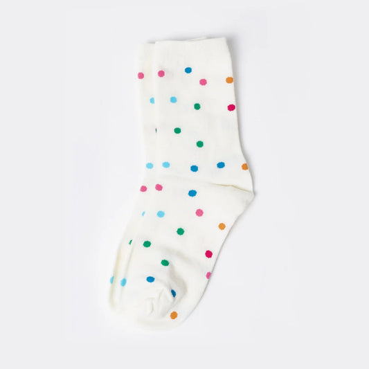 Rainbow Polka Dot Socks