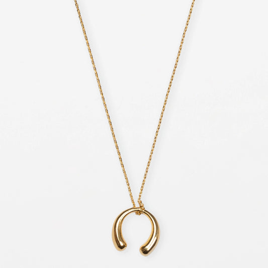 Gold Horse Shoe Necklace