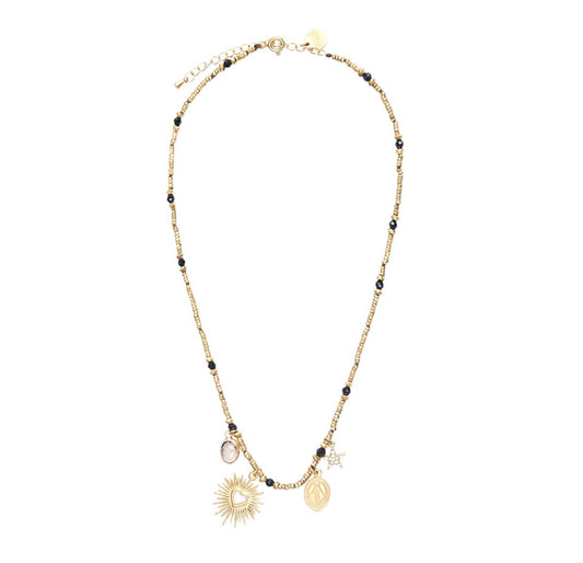 Lucky Charm Necklace - SPINELLE NOIR