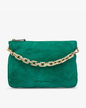 Load image into Gallery viewer, Samantha Crossbody Emerald Suede