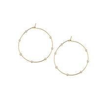 Load image into Gallery viewer, Madeline Pearl Hoops