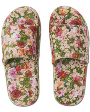 Load image into Gallery viewer, Rose Garden Quilted Velvet Slippers