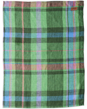 Load image into Gallery viewer, Jewel of the Nile Linen Tartan Tea Towel