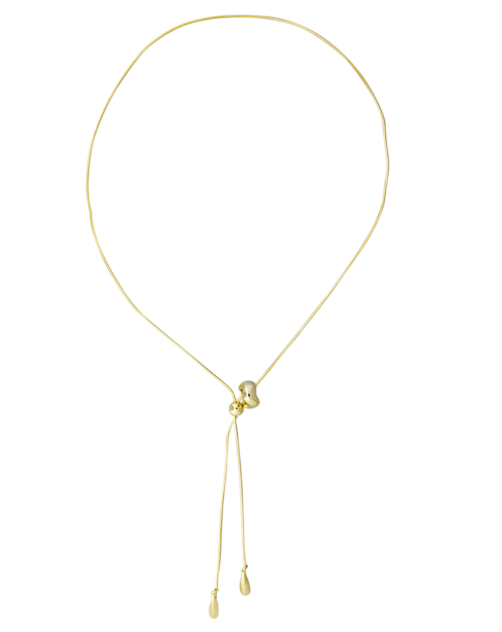 Gold Long Pendant Necklace