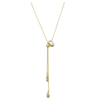 Load image into Gallery viewer, Gold Long Pendant Necklace