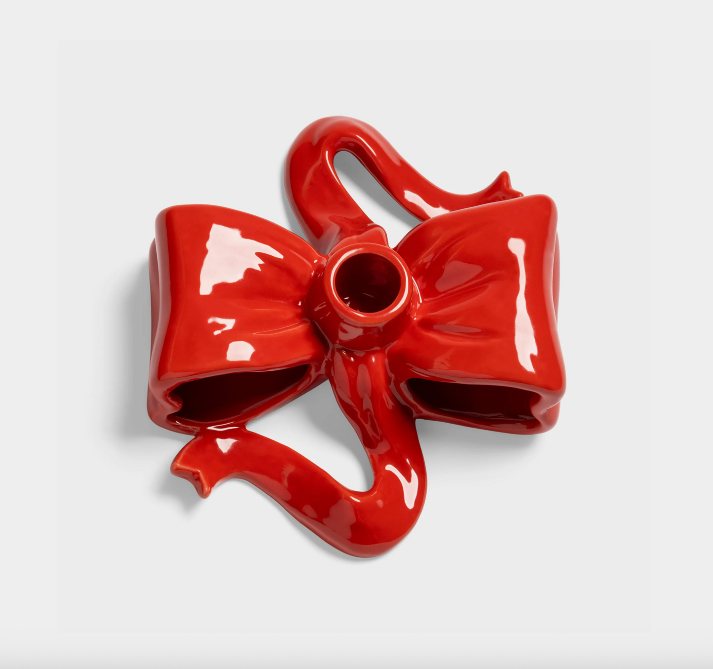 Red Ribbon Candle Holder