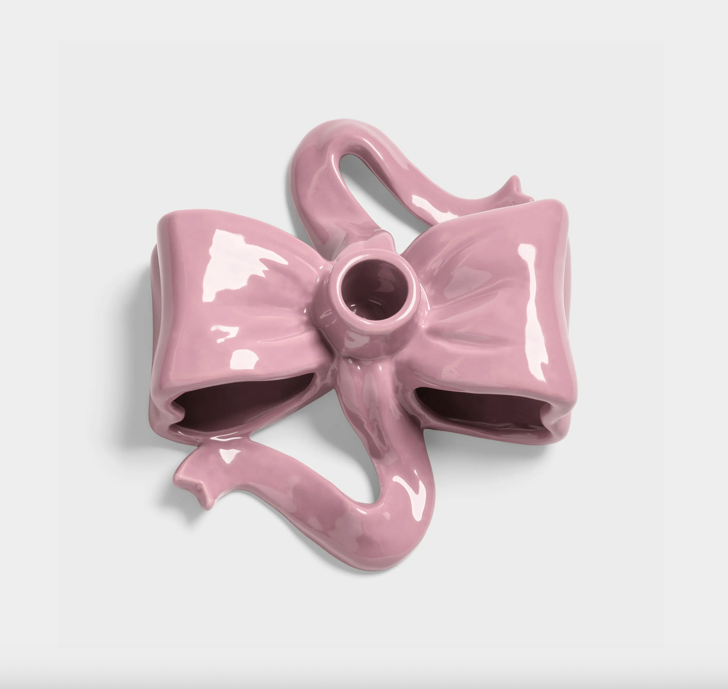 Pink Ribbon Candle Holder