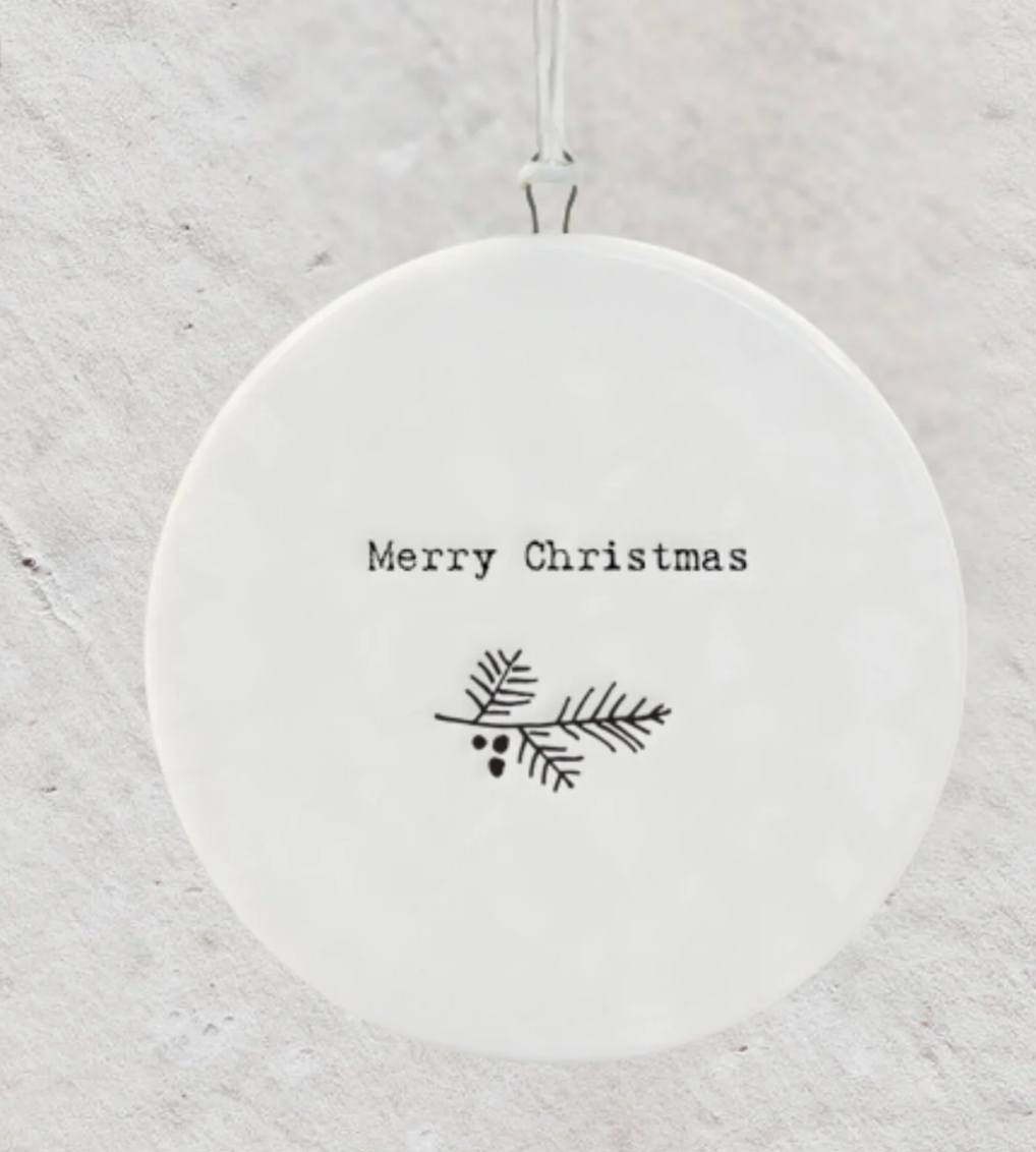 Wreath Porcelain Bauble
