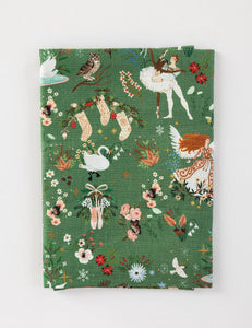 Fairytale Christmas Linen Tea Towel