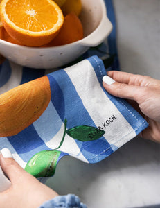 Citrus Linen Tea Towel