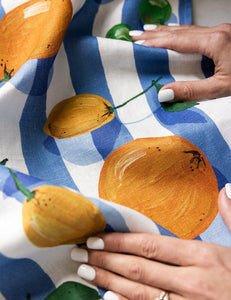 Citrus Linen Tea Towel