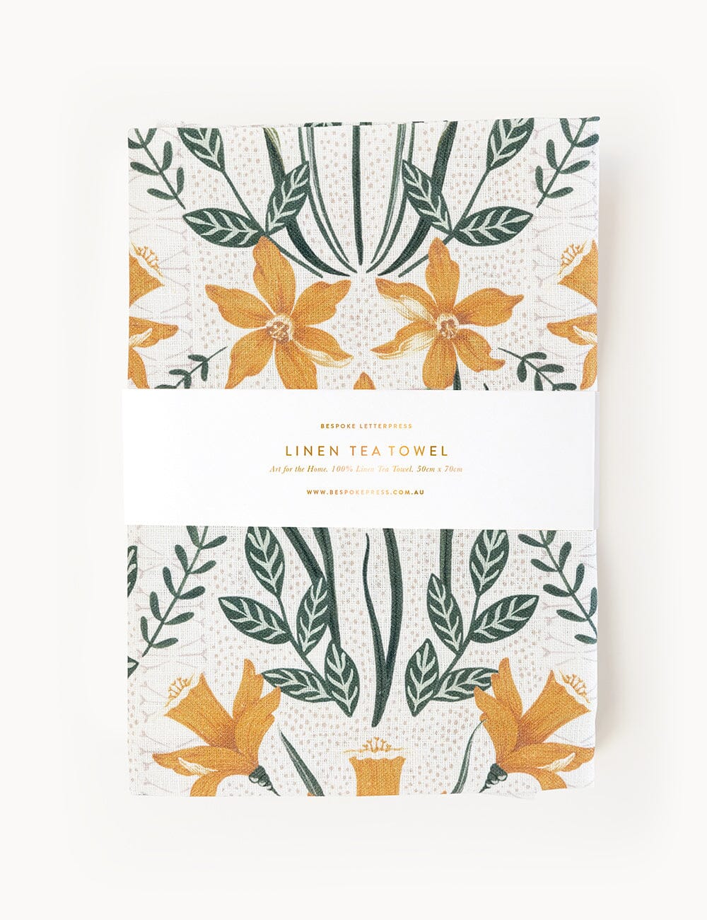 Daffodil Linen Tea Towel