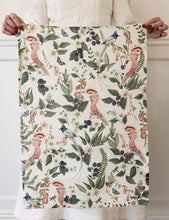 Load image into Gallery viewer, Pink Cockatoo Linen Tea Towel