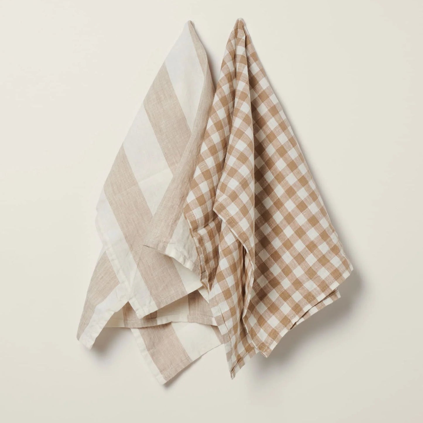 Linen Tea Towel Set - Natural