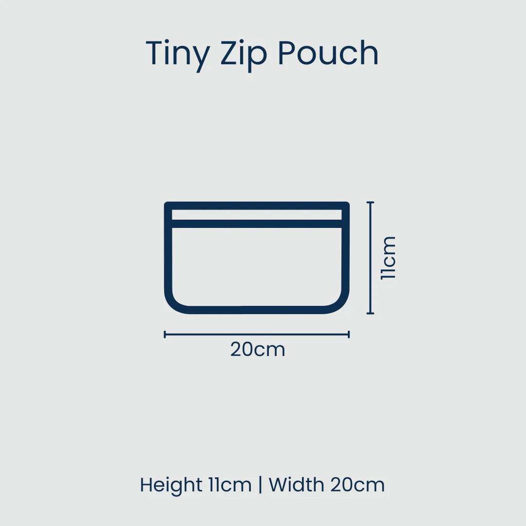 Clear Zip Pouch Bundle (x3 sizes) – Blue