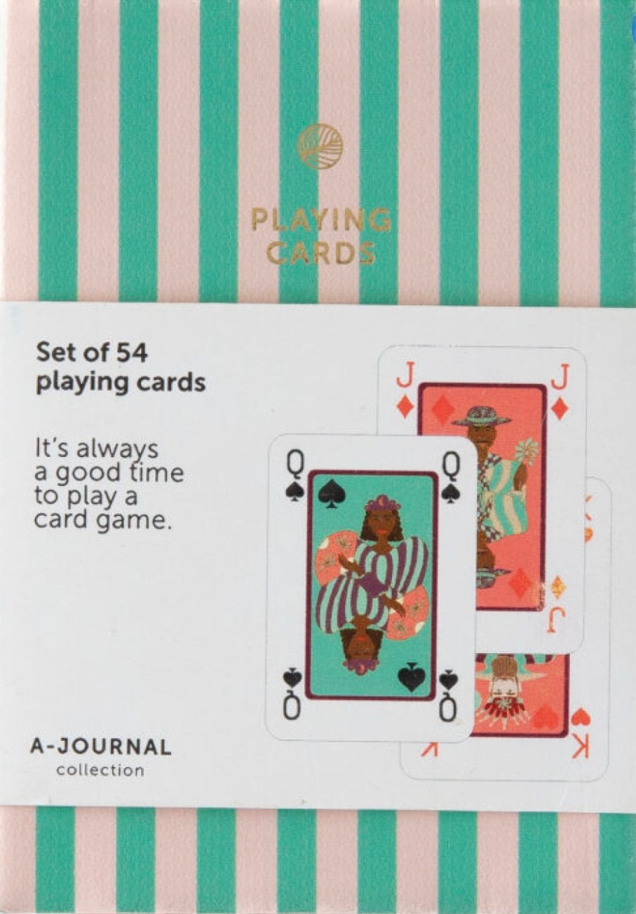 Playing Cards – Stripes Green
