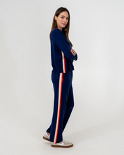 Load image into Gallery viewer, Speed Stripe Lounge Pant Navy