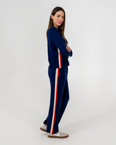 Speed Stripe Track Pant Navy