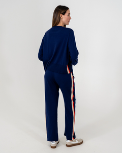 Speed Stripe Lounge Pant Navy