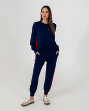 Load image into Gallery viewer, Speed Stripe Track Pant Navy