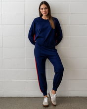 Load image into Gallery viewer, Speed Stripe Track Pant Navy