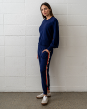 Load image into Gallery viewer, Speed Stripe Track Pant Navy