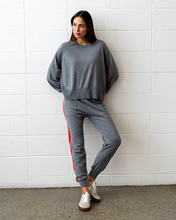 Load image into Gallery viewer, Speed Stripe Track Pant Thunder Grey