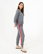 Load image into Gallery viewer, Speed Stripe Track Pant Thunder Grey