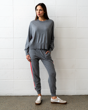 Load image into Gallery viewer, Speed Stripe Track Pant Thunder Grey