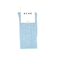 Load image into Gallery viewer, Merino Wool Blue &amp; Cream Socks