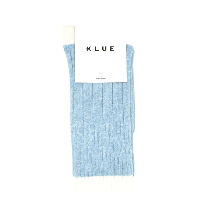 Merino Wool Blue & Cream Socks