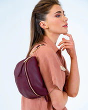 Load image into Gallery viewer, Zara Sling Bag Burgundy Pebble