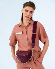 Load image into Gallery viewer, Zara Sling Bag Burgundy Pebble