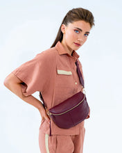 Load image into Gallery viewer, Zara Sling Bag Burgundy Pebble