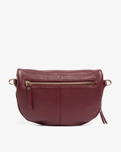 Zara Sling Bag Burgundy Pebble