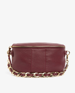 Zara Sling Bag Burgundy Pebble