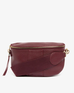 Zara Sling Bag Burgundy Pebble