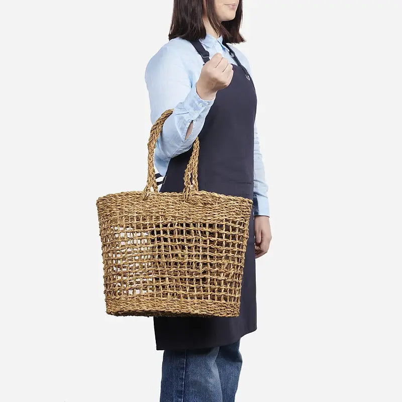 Umbria - Open Weave Seagrass Tote