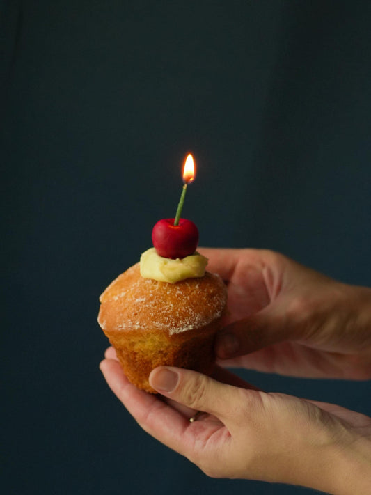 Cherry candles - 2 pieces