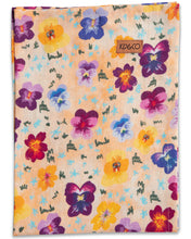 Load image into Gallery viewer, Pansy Linen Tea Towel