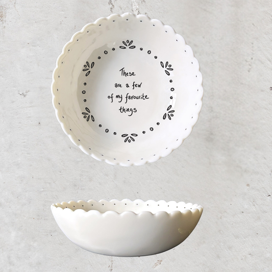 Porcelain Scallop Bowls - Favourite Things