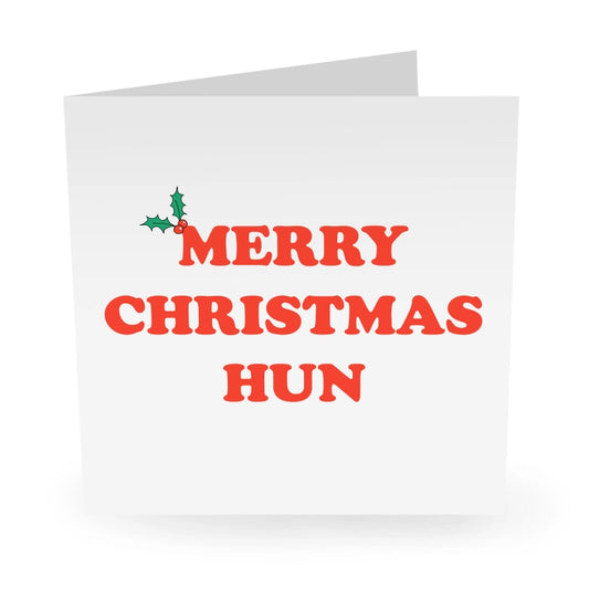 "Merry Christmas Hun" Card