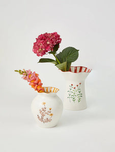 Blossom Squat Mustard Vase