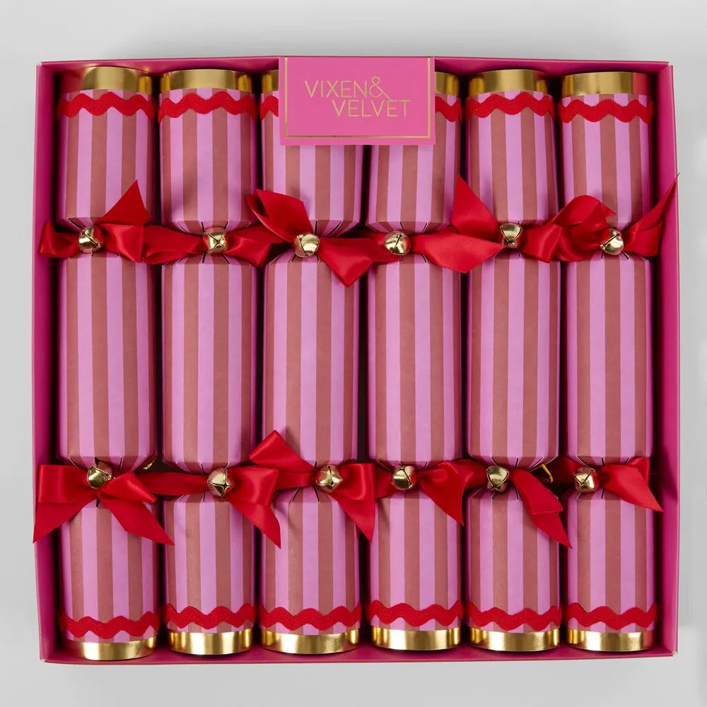 Scarlet Striped Christmas Cracker
