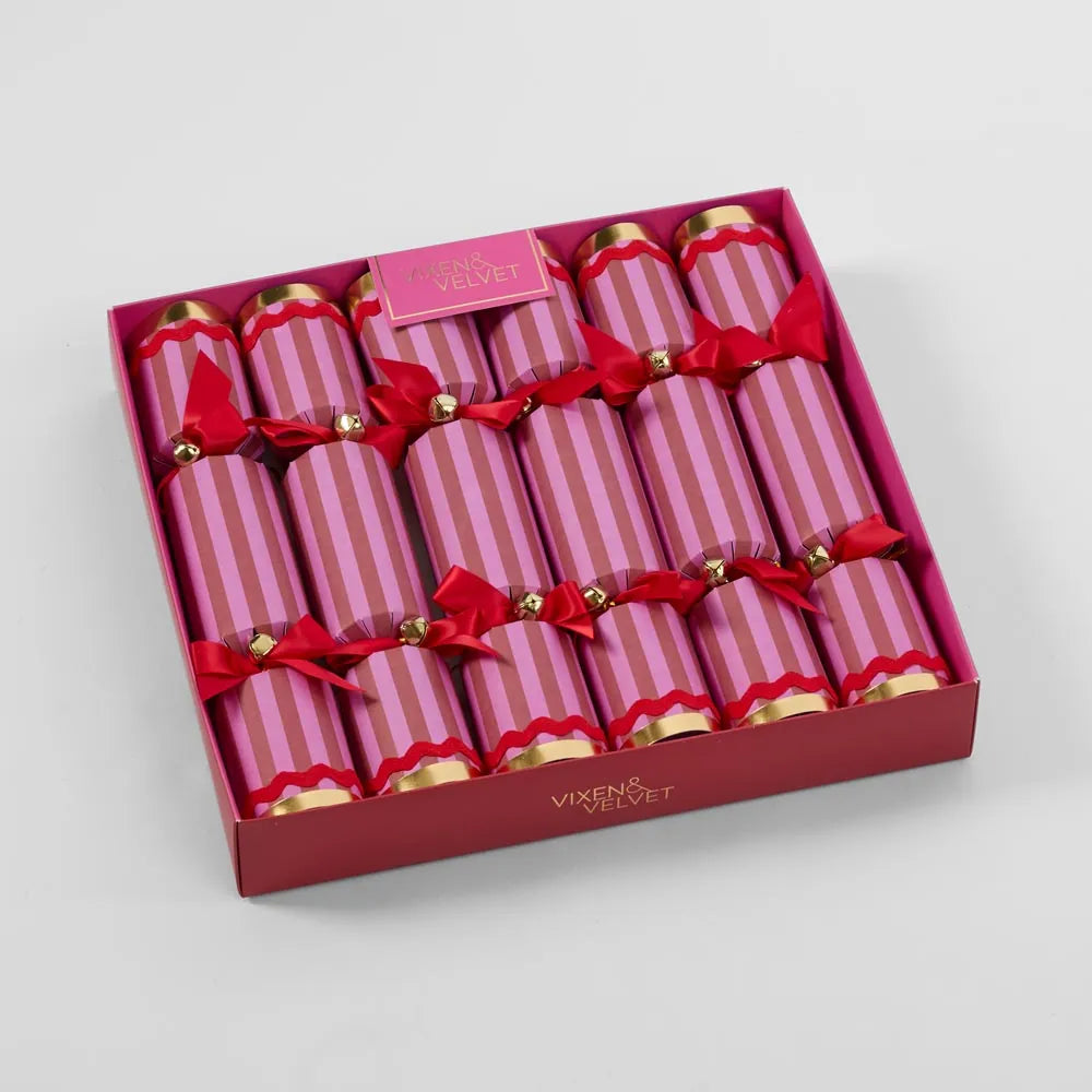 Scarlet Striped Christmas Cracker