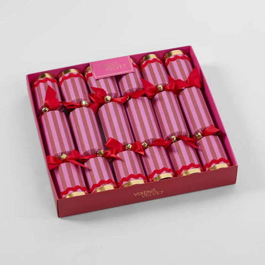 Scarlet Striped Christmas Cracker