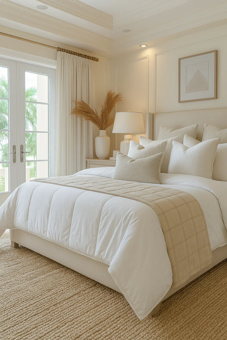 Stonewashed Organic Cotton Quilt - Natural