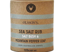 Load image into Gallery viewer, Olsson&#39;s Salt Bush &amp; Mountain Pepper Leaf Salt Rub